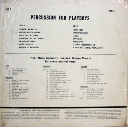 Various : Percussion For Playboys (LP, Comp)