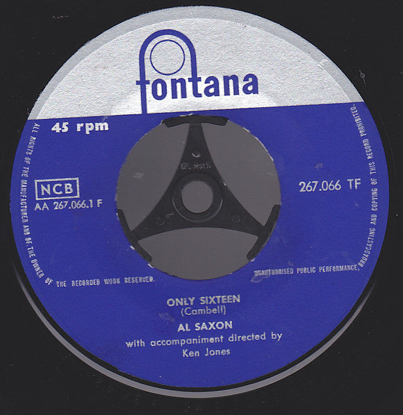 Al Saxon : Only Sixteen (7")