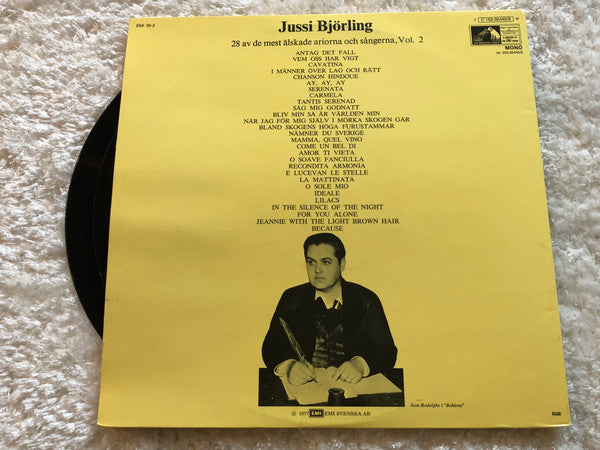 Jussi Björling : 28 Av De Mest Älskade Ariorna Och Sångerna, Vol. 2 (2xLP, Comp, Mono, Gat)