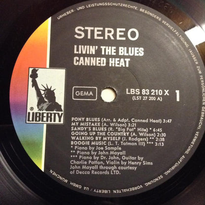 Canned Heat : Living The Blues (2xLP, Album)