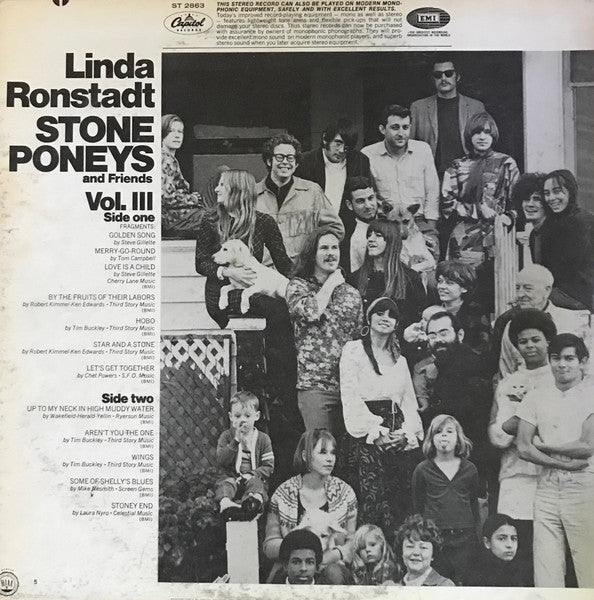 Linda Ronstadt, The Stone Poneys : Vol. III (LP, Album, Los)