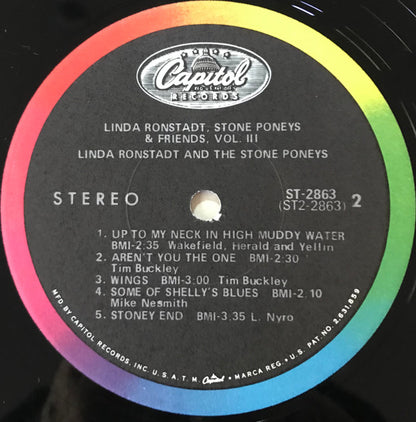 Linda Ronstadt, The Stone Poneys : Vol. III (LP, Album, Los)