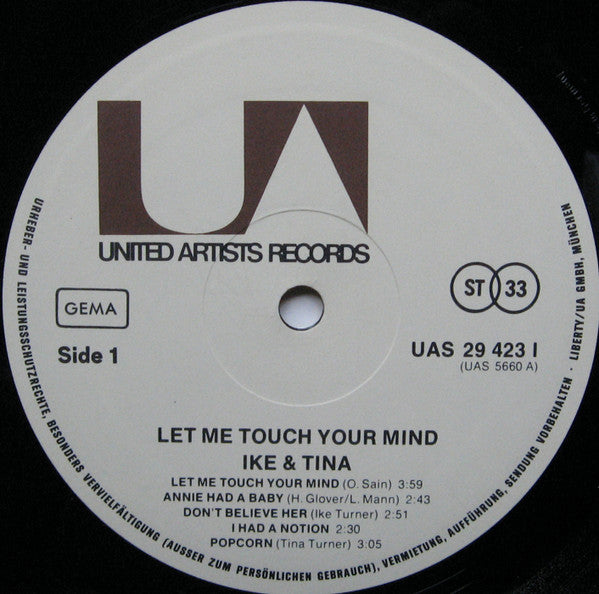 Ike & Tina Turner : Let Me Touch Your Mind (LP, Album)