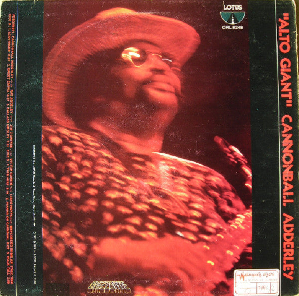 Cannonball Adderley : Alto Giant (LP, Album)