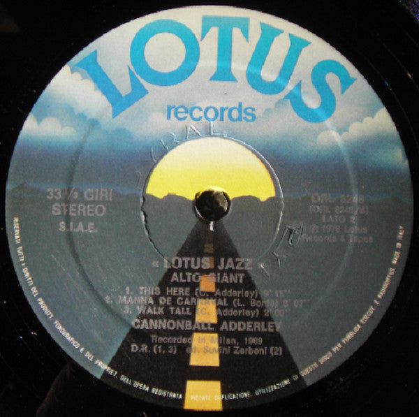 Cannonball Adderley : Alto Giant (LP, Album)