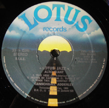 Cannonball Adderley : Alto Giant (LP, Album)