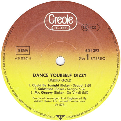 Liquid Gold : Dance Yourself Dizzy (LP, Album)