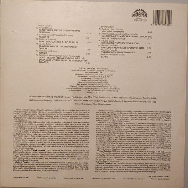 Václav Hudeček : The Magic Violin (LP, RP)