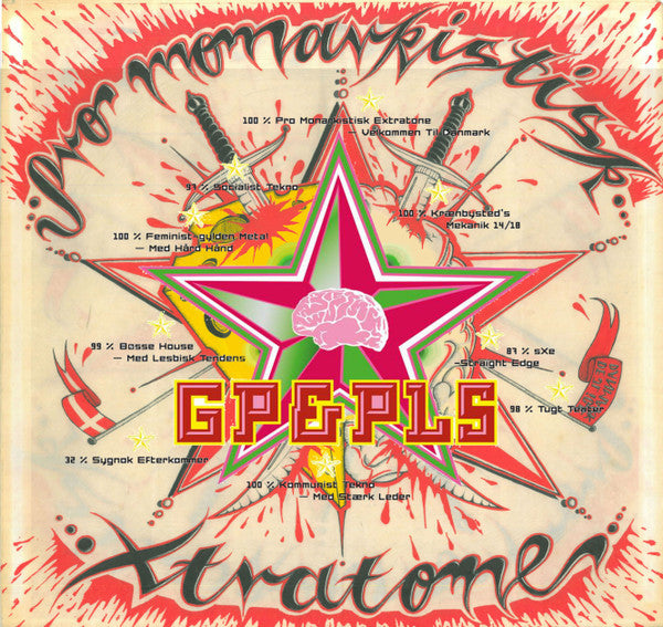 GP&PLS (Goodiepal & Pals) : Pro-monarkistisk Xtratone (LP, Album, Pin)