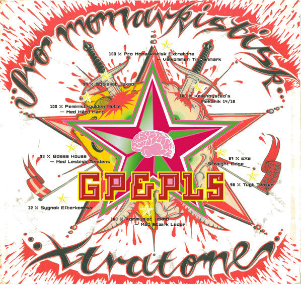 GP&PLS (Goodiepal & Pals) : Pro-monarkistisk Xtratone (LP, Album, Pin)