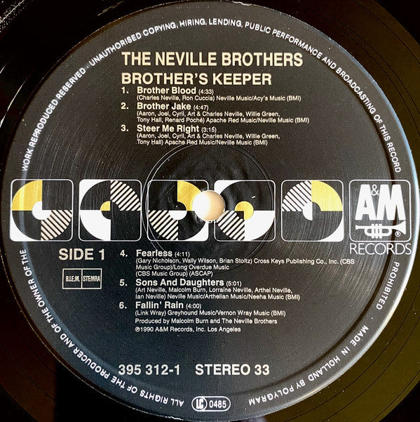 The Neville Brothers : Brother's Keeper (LP, Album)