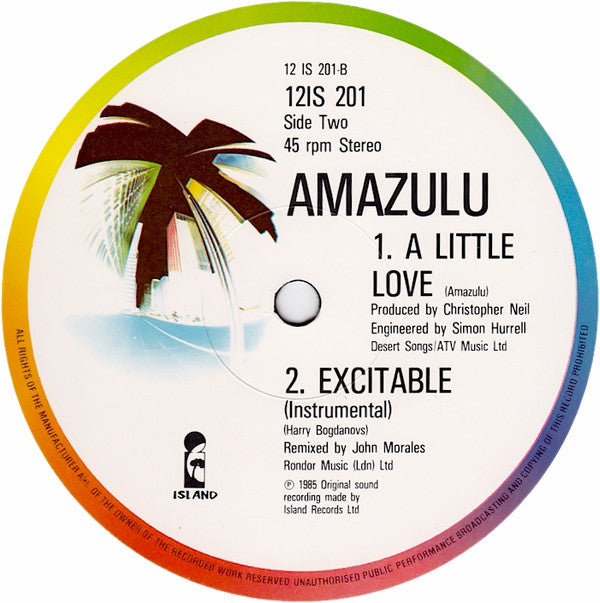 Amazulu : Excitable (12", Single)