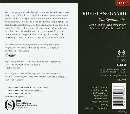 Rued Langgaard - DR SymfoniOrkestret, DR Vokalensemblet, DR Koncertkoret, Thomas Dausgaard : The Symphonies (7xSACD + Box, Comp)