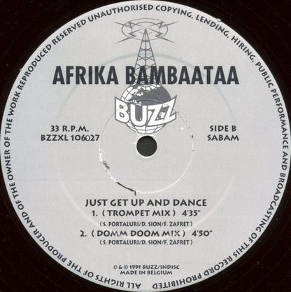 Afrika Bambaataa : Just Get Up And Dance (12")