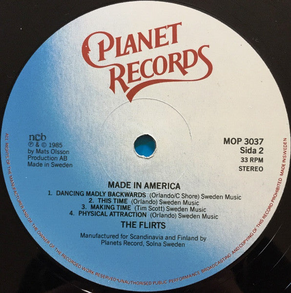 The Flirts : Made In America (LP, Album)
