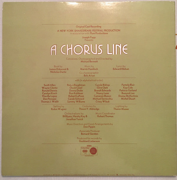 Various : A Chorus Line (LP, Album, Ter)