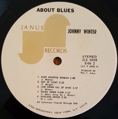 Johnny Winter : About Blues (LP, Comp, Ter)