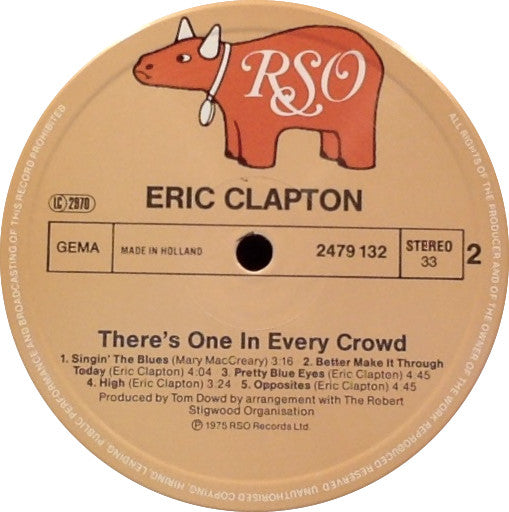 Eric Clapton : There's One In Every Crowd (LP, Album, RE)