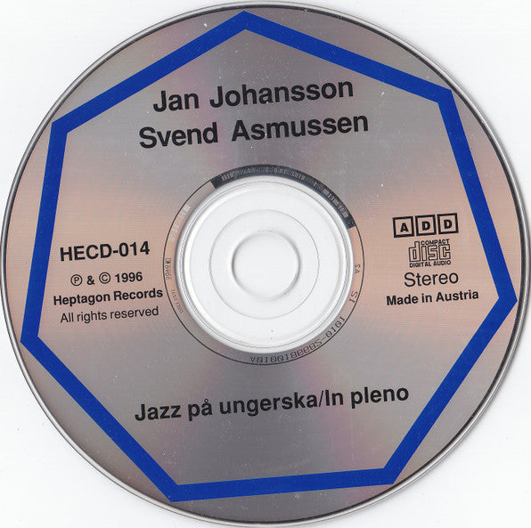 Jan Johansson, Svend Asmussen : Jazz På Ungerska / In Pleno (CD, Comp)