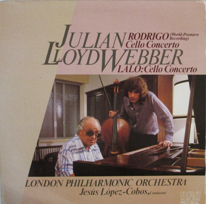 Julian Lloyd Webber, London Philharmonic Orchestra, Jesús López-Cobos : Rodrigo Cello Concerto / Lalo Cello Concerto (LP)