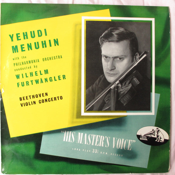 Ludwig Van Beethoven : Yehudi Menuhin With Philharmonia Orchestra Conducted By Wilhelm Furtwängler : Beethoven Violin Concerto (LP, Album, RE)