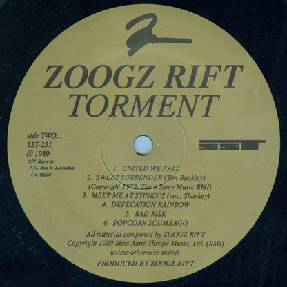 Zoogz Rift : Torment (LP, Album)