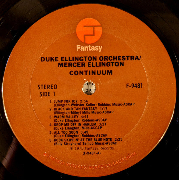 The Duke Ellington Orchestra : Continuum (LP, Album)