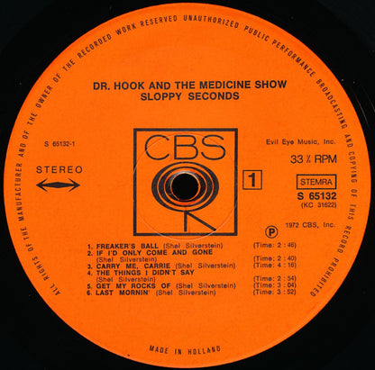 Dr. Hook & The Medicine Show : Sloppy Seconds (LP, Album, Gat)