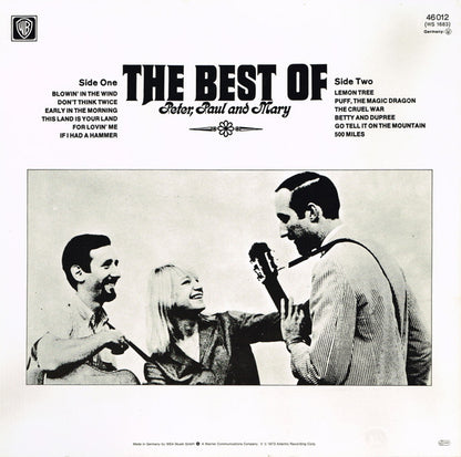 Peter, Paul & Mary : The Best Of Peter, Paul And Mary (LP, Comp, RE)