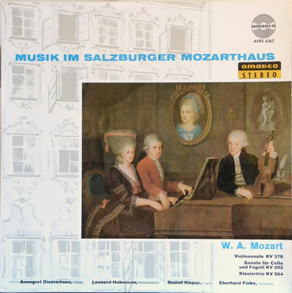 Wolfgang Amadeus Mozart, Rudolf Klepač, Eberhard Finke, Annegret Diedrichsen, Leonard Hokanson : Musik Im Salzburger Mozarthaus (LP)