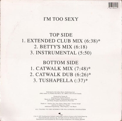 Right Said Fred : I'm Too Sexy (12", Single)