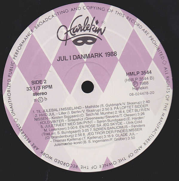 Various : Jul I Danmark 1988 (LP, Album)