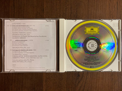 Luigi Nono, Maurizio Pollini, Slavka Taskova, Nino Antonellini, Claudio Abbado : Como Una Ola De Fuerza Y Luz / . . . . . Sofferte Onde Serene . . . / Contrappunto Dialettico Alla Mente (CD, Comp, RE, RM, RP, Uni)