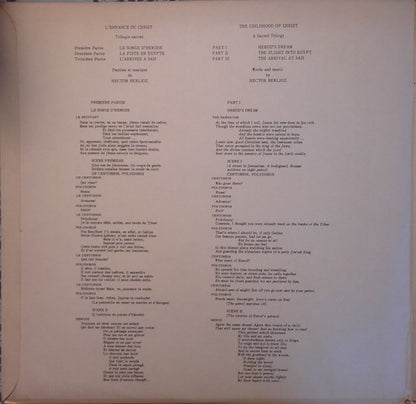 Hector Berlioz, Sir Colin Davis, St. Anthony Singers, Goldsbrough Orchestra, Peter Pears, Edgar Fleet, John Frost, Joseph Rouleau, John Cameron : L'Enfance Du Christ (2xLP, Gat)