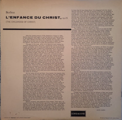 Hector Berlioz, Sir Colin Davis, St. Anthony Singers, Goldsbrough Orchestra, Peter Pears, Edgar Fleet, John Frost, Joseph Rouleau, John Cameron : L'Enfance Du Christ (2xLP, Gat)