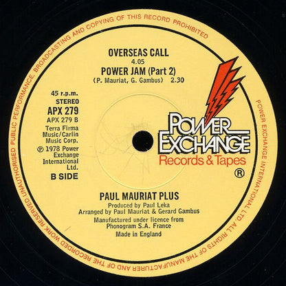 Paul Mauriat Plus : Power Jam (Part 1) / The Joy Of You (12")