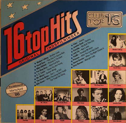 Various : 16 Top Hits Marts/April 1986 (LP, Comp)