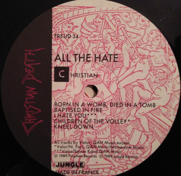 Christian Death : All The Love All The Hate (Part Two: All The Hate) (LP, Album)