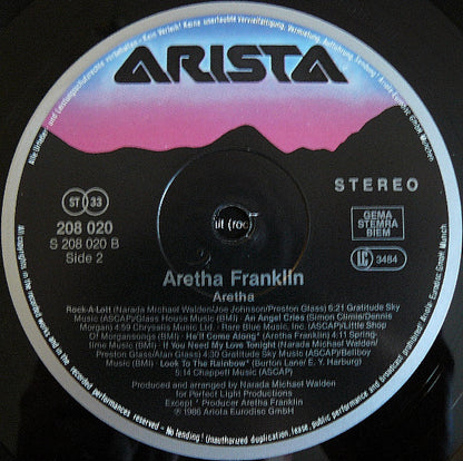 Aretha Franklin : Aretha (LP, Album)