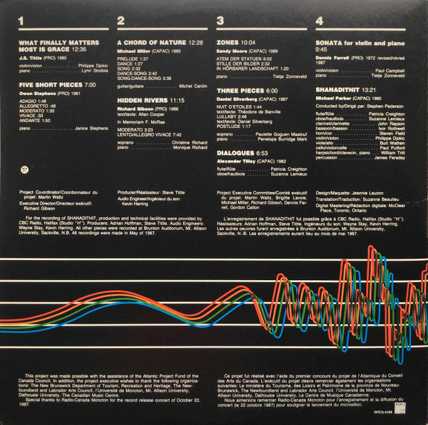 Various : ACCA / Atlantic Canadian Composers' Association / Association Des Compositeurs Canadiens De L'Atlantique (2xLP, Comp, Gat)