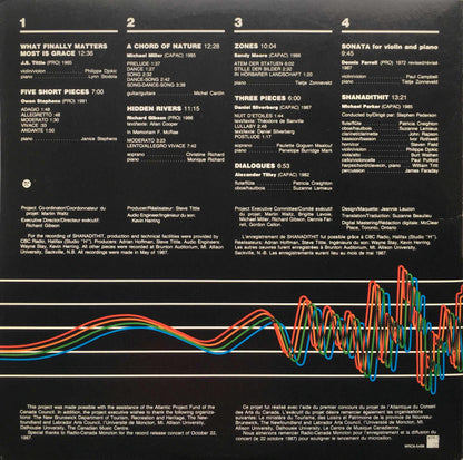Various : ACCA / Atlantic Canadian Composers' Association / Association Des Compositeurs Canadiens De L'Atlantique (2xLP, Comp, Gat)
