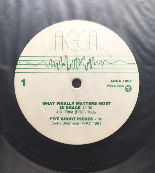 Various : ACCA / Atlantic Canadian Composers' Association / Association Des Compositeurs Canadiens De L'Atlantique (2xLP, Comp, Gat)