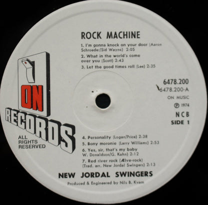 New Jordal Swingers : Rock Machine (LP, Whi)