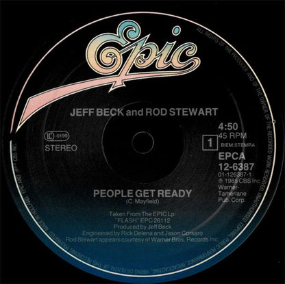 Jeff Beck And Rod Stewart : People Get Ready (12", Maxi)