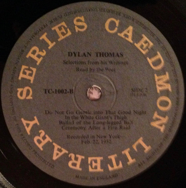 Dylan Thomas : Reading Volume 1 (LP)