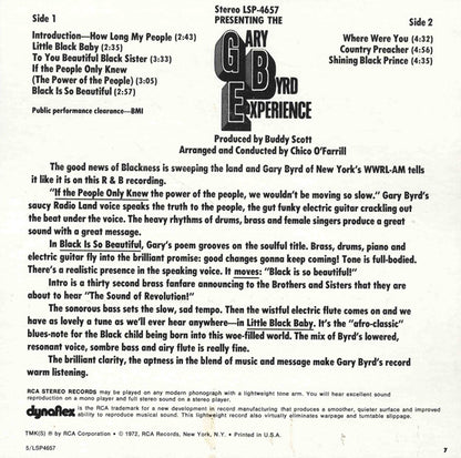 Gary Byrd : Presenting The Gary Byrd Experience (LP, Album)