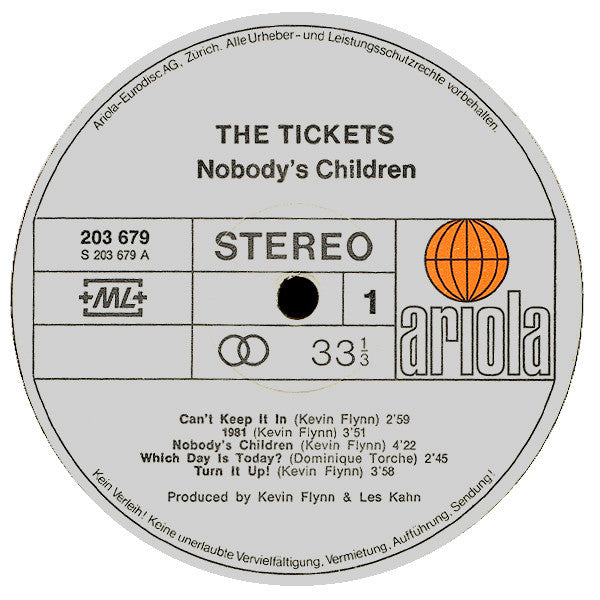 The Tickets (2) : Nobody's Children (LP, Album)