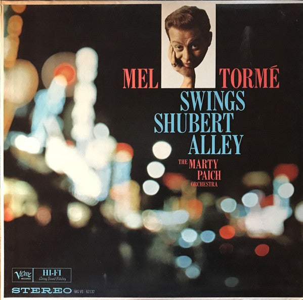 Mel Tormé, Marty Paich Orchestra : Swings Shubert Alley (LP, Album, RP)
