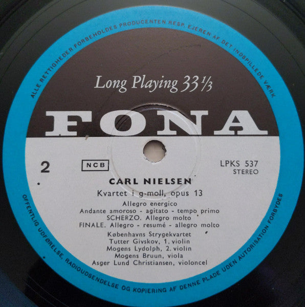 Carl Nielsen, Københavns Strygekvartet : Strygekvartetter (LP)