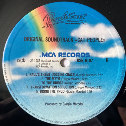 Giorgio Moroder : Cat People (Original Soundtrack) (LP, Album, RE)